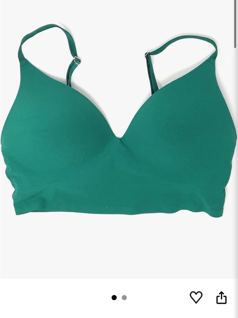 PINK Victoria's Secret  Push-Up Bra Wireless Loungin' Medium GREEN